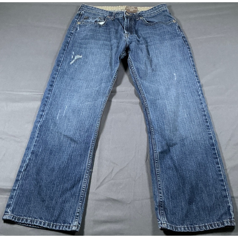 Wrangler 1947 Jeans Co Mens 32x29 Straight Fit Medium Wash Denim Blue Jeans